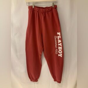 Playboy womens Pacsun salmon medium Jogger Pants